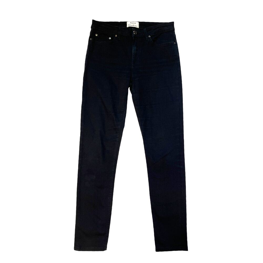 Acne Studios Skin 5 Black Skinny Jeans Womens Size 28/32 Stretch Denim